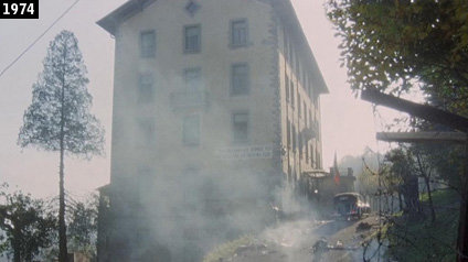 Lex hotel Miravalle di Cardano visto nel film Mussolini: ultimo atto (www.davinotti.com)
