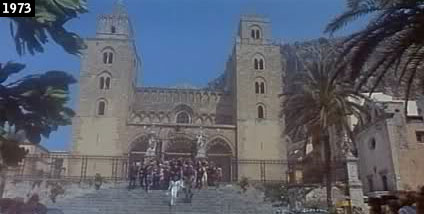 Il duomo di Cefalù nel film ‘’La schiava io ce lho e tu no’’ (www.davinotti.com)