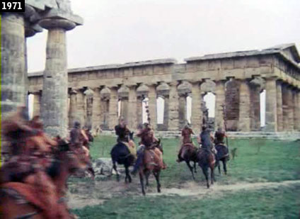 Scena de ‘’ Scipione detto anche lAfricano’’ girata tra i templi di Paestum (www.davinotti.com)