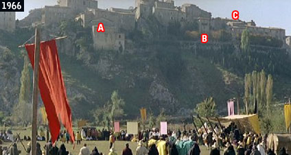 Arrone fa da sfondo alle scene del torne de Larmata Brancaleone (davinotti.com)