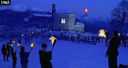 Il santuario di Notre-Dame de La Salette visto nel film “Casanova ‘70” (www.davinotti.com)