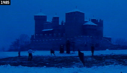 Il castello di Fenis visto in Fracchia contro Dracula (www.davinotti.com)