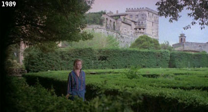 Il Castello Massimo di Arsoli come appare nel film La casa dellorco (www.davinotti.com)