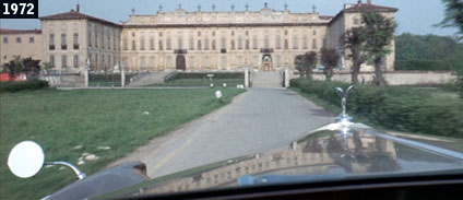 Villa Arconati di Bollate inquadrata nel film ‘’ La morte accarezza a mezzanotte’’ (www.davinotti.com)