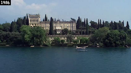 Villa Cavazza sullIsola di Garda inquadrata nel film Notte destate con profilo greco, occhi a mandorla e odore di basilico (www.davinotti.com)