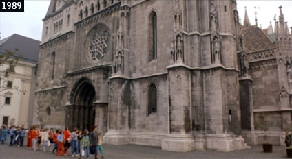 La chiesa di Mattia a Budapest inquadrata nel film La chiesa (www.davinotti.com)