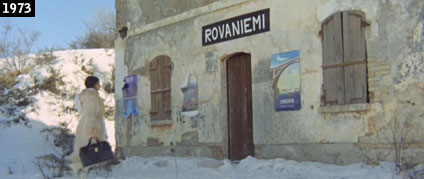 Non è nella lontana Lapponia questa stazioncina che si vede nel film Ingrid sulla strada (www.davinotti.com)