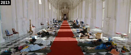 La Galleria di Diana della Reggia di Venaria Reale nel film “Benvenuto Presidente!” (www.davinotti.com)