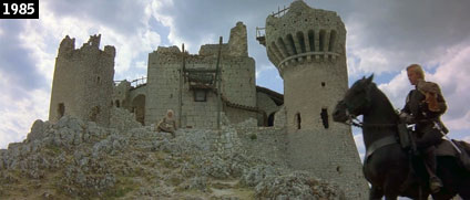 Il castello di Rocca Calascio nel film “Ladyhawk” (www.davinotti.com)