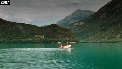 Scena di “Riparo” girata sul Lago di Cavazzo (www.davinotti.com)