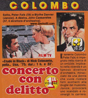 2.1] Colombo: Concerto con delitto (1972) | il Davinotti