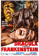 Locandina Dracula contro Frankenstein