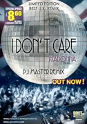 Locandina I don't care P.J. master remix