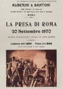 Locandina La presa di Roma (20 settembre 1870)