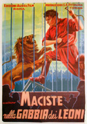 Locandina Maciste nella gabbia dei leoni