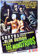 Locandina Santo and Blue Demon vs. the Monsters
